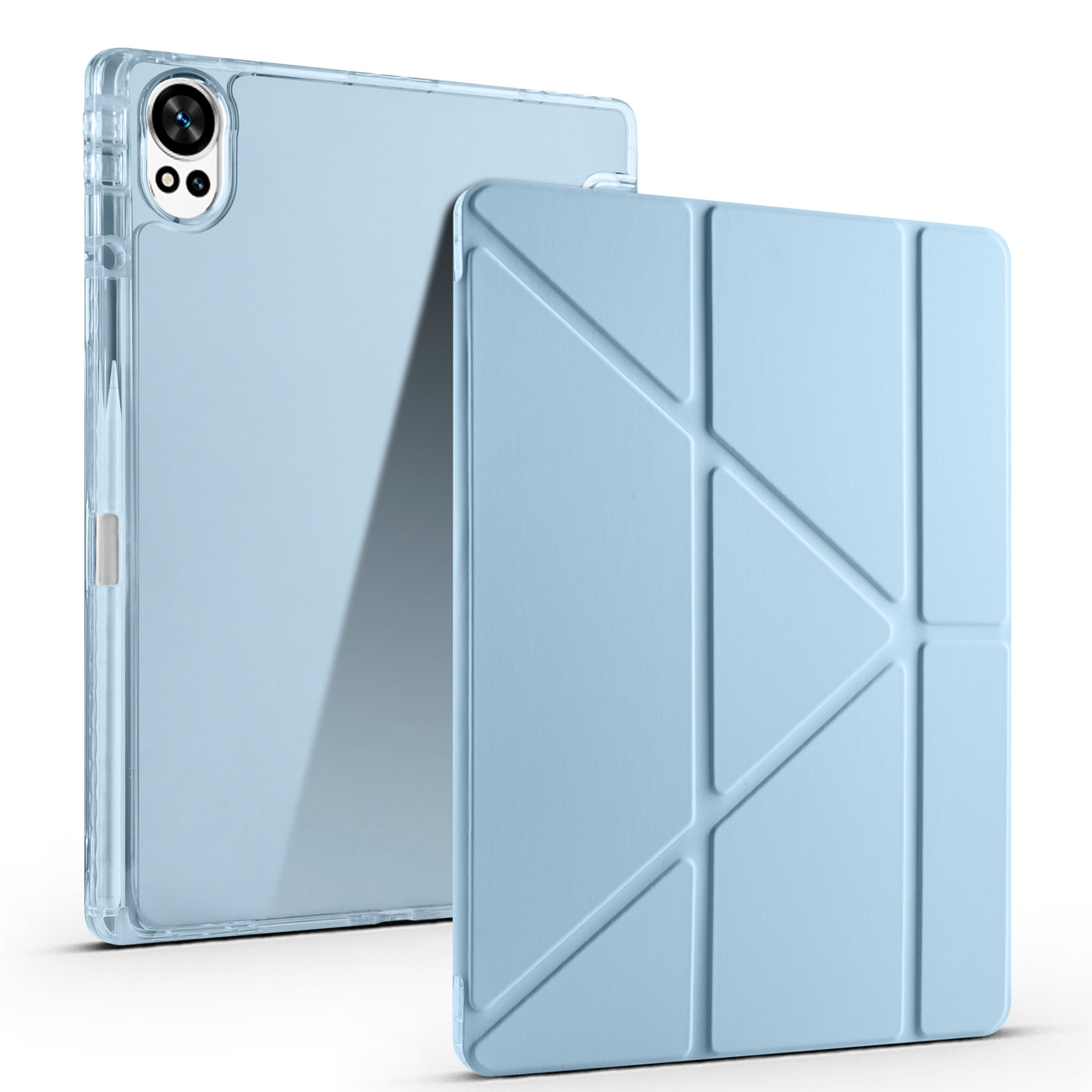 Huawei Matepad 12X Kılıf Zore Tri Folding Kalem Bölmeli Standlı Kılıf Rose Gold