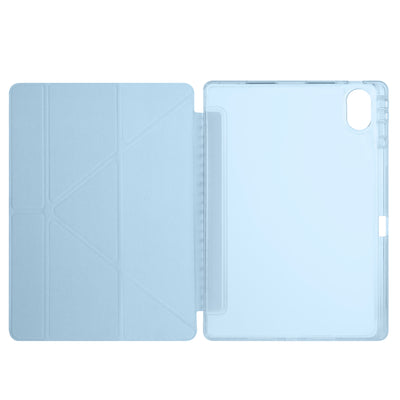 Huawei Matepad 12X Kılıf Zore Tri Folding Kalem Bölmeli Standlı Kılıf Mavi