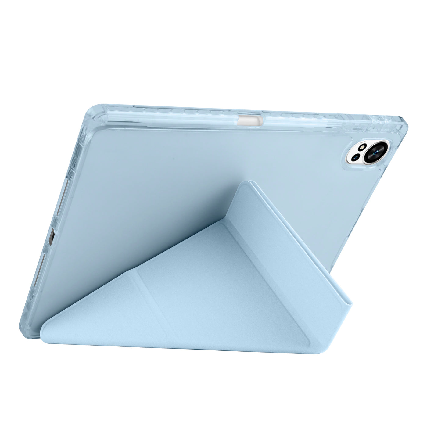 Huawei Matepad 12X Kılıf Zore Tri Folding Kalem Bölmeli Standlı Kılıf Rose Gold