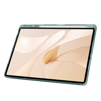 Huawei Matepad 12X Kılıf Zore Tri Folding Kalem Bölmeli Standlı Kılıf Koyu Yeşil