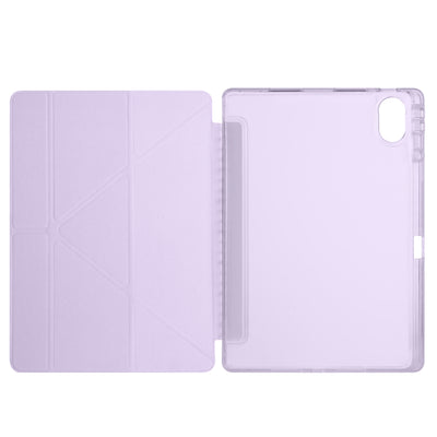 Huawei Matepad 12X Kılıf Zore Tri Folding Kalem Bölmeli Standlı Kılıf Rose Gold