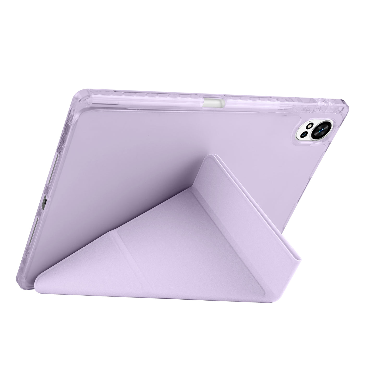 Huawei Matepad 12X Kılıf Zore Tri Folding Kalem Bölmeli Standlı Kılıf Mavi