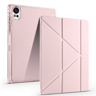 Huawei Matepad 12X Kılıf Zore Tri Folding Kalem Bölmeli Standlı Kılıf Lacivert