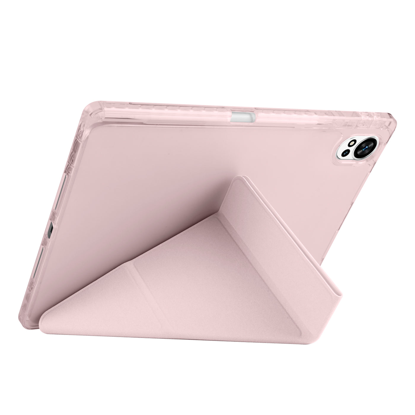 Huawei Matepad 12X Kılıf Zore Tri Folding Kalem Bölmeli Standlı Kılıf Mavi