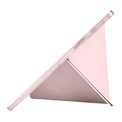 Huawei Matepad 12X Kılıf Zore Tri Folding Kalem Bölmeli Standlı Kılıf Rose Gold