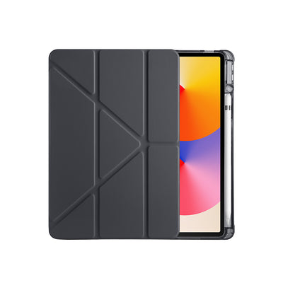 Huawei Matepad SE 11 Kılıf Zore Tri Folding Kalem Bölmeli Standlı Kılıf Rose Gold