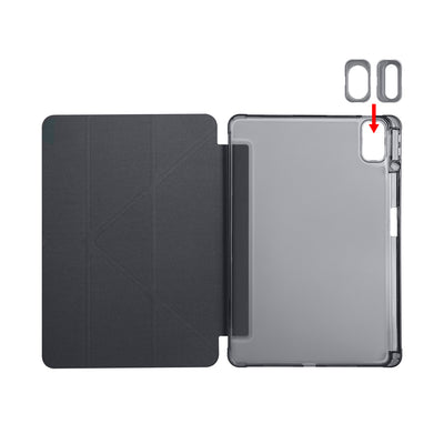 Huawei Matepad SE 11 Kılıf Zore Tri Folding Kalem Bölmeli Standlı Kılıf Mavi