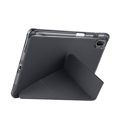 Huawei Matepad SE 11 Kılıf Zore Tri Folding Kalem Bölmeli Standlı Kılıf Rose Gold