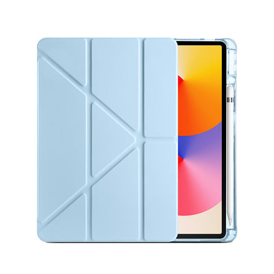 Huawei Matepad SE 11 Kılıf Zore Tri Folding Kalem Bölmeli Standlı Kılıf Lacivert