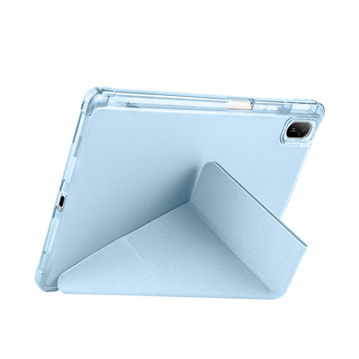 Huawei Matepad SE 11 Kılıf Zore Tri Folding Kalem Bölmeli Standlı Kılıf Rose Gold