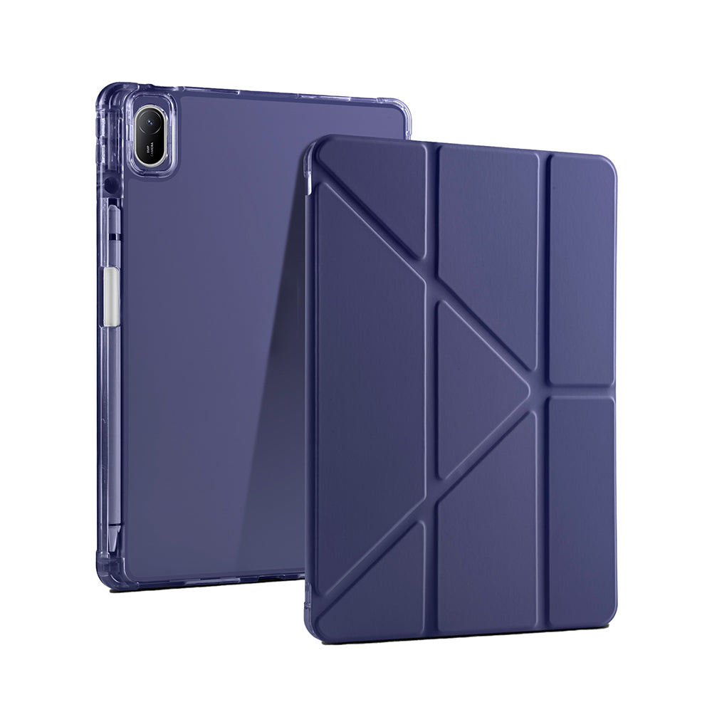 Huawei Matepad SE 11 Kılıf Zore Tri Folding Kalem Bölmeli Standlı Kılıf Koyu Yeşil