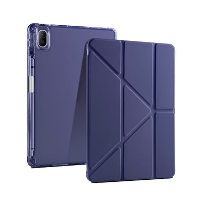 Huawei Matepad SE 11 Kılıf Zore Tri Folding Kalem Bölmeli Standlı Kılıf Koyu Yeşil