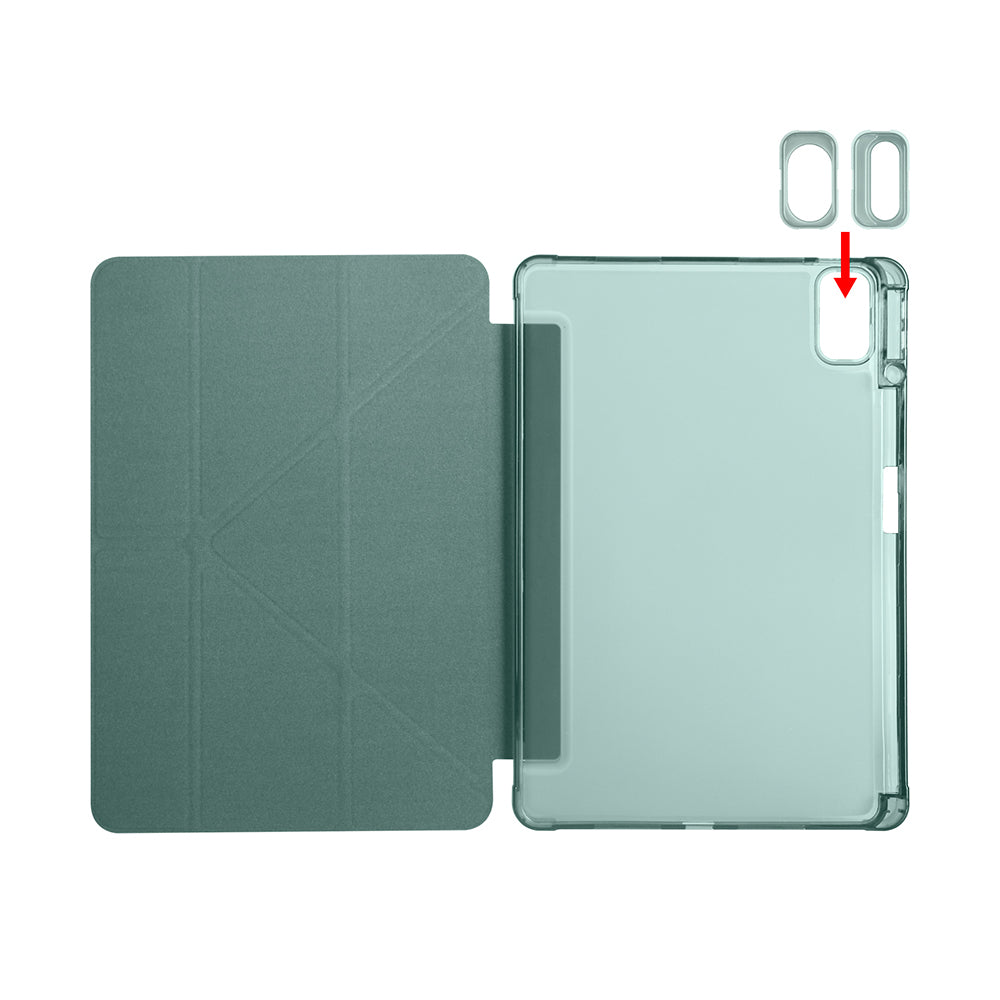 Huawei Matepad SE 11 Kılıf Zore Tri Folding Kalem Bölmeli Standlı Kılıf Lila