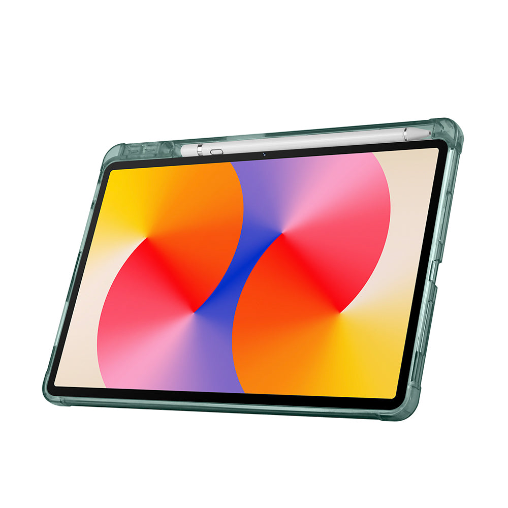 Huawei Matepad SE 11 Kılıf Zore Tri Folding Kalem Bölmeli Standlı Kılıf Koyu Yeşil