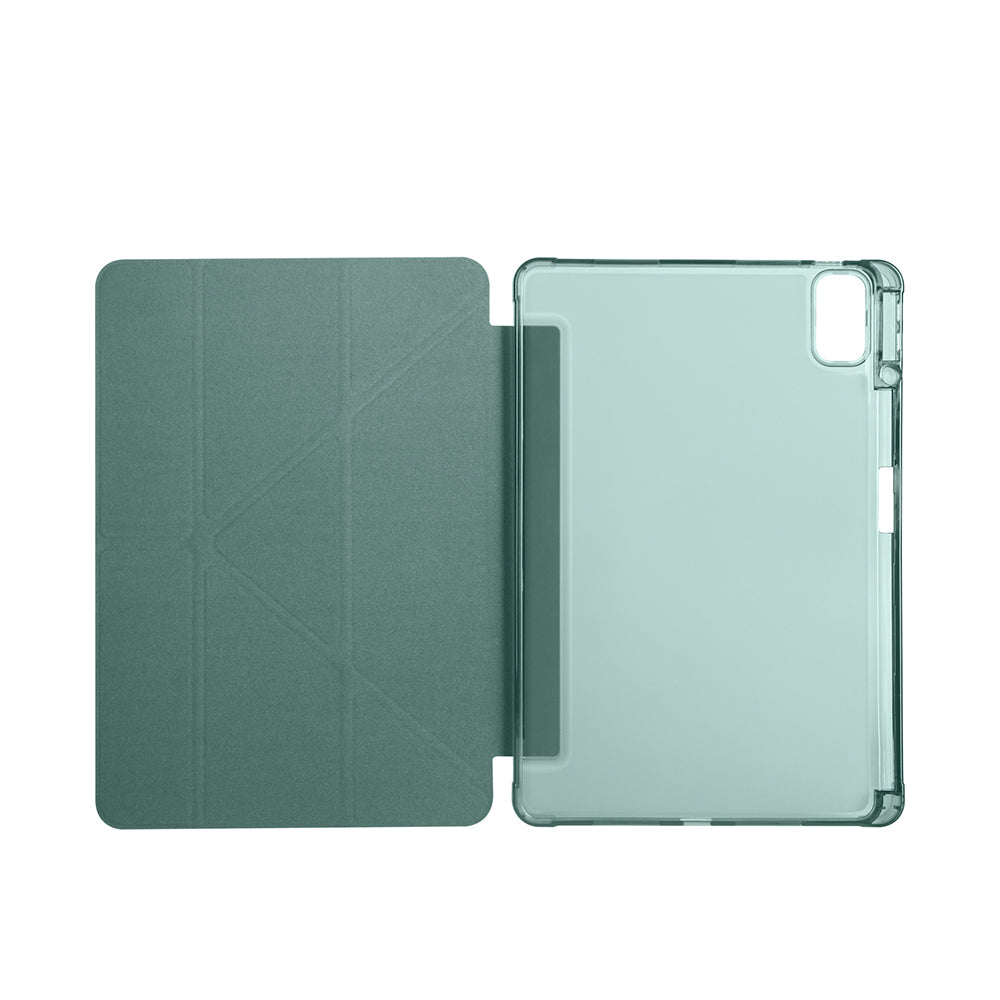 Huawei Matepad SE 11 Kılıf Zore Tri Folding Kalem Bölmeli Standlı Kılıf Lacivert