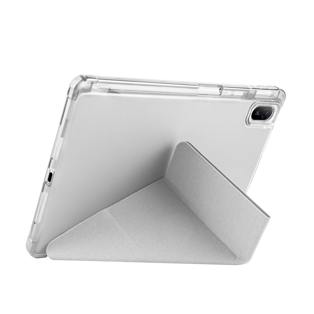 Huawei Matepad SE 11 Kılıf Zore Tri Folding Kalem Bölmeli Standlı Kılıf Koyu Yeşil