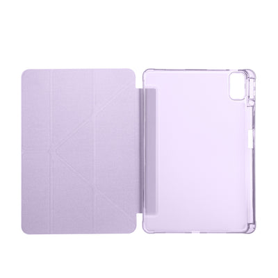 Huawei Matepad SE 11 Kılıf Zore Tri Folding Kalem Bölmeli Standlı Kılıf Lila