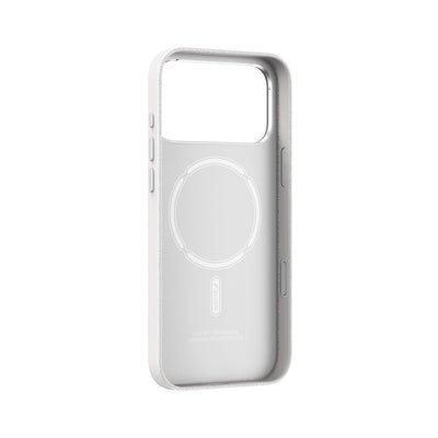 iPhone 17 Pro Max Kılıf M-Safe Şarj Özellikli Polimerik Deri Raptic Urban Nano Kapak Beyaz