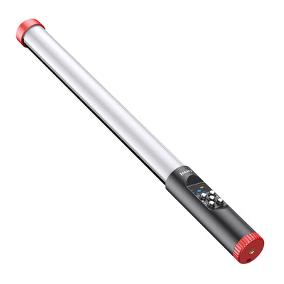 Jmary FM-128RGB OLED Ekran Göstergeli RGB Led Işıklı Su Geçirmez Aydınlatma Çubuğu Siyah