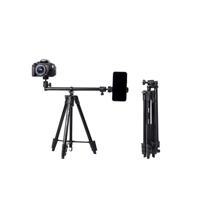 Jmary KP2207 Tripod 4 Farklı Yükseklik Ayarı 133 cm 360 Derece Dönebilen Başlık Siyah