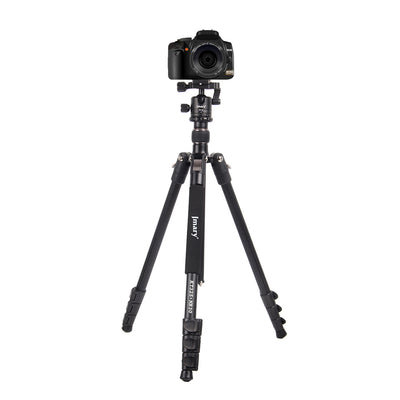 Jmary KT3255NB30 3 Kademeli 164.5cm Fonksiyonel Ayrılabilir Monopod Tasarım Başlıklı Tripod Siyah