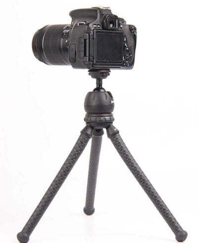 Jmary MT-25 Tripod Flexible Ahtapot Ayak Tasarımlı Tripod Telefon Sabitleyici 30 cm Siyah