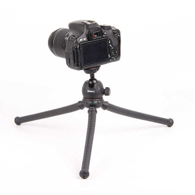 Jmary MT-25 Tripod Flexible Ahtapot Ayak Tasarımlı Tripod Telefon Sabitleyici 30 cm Siyah