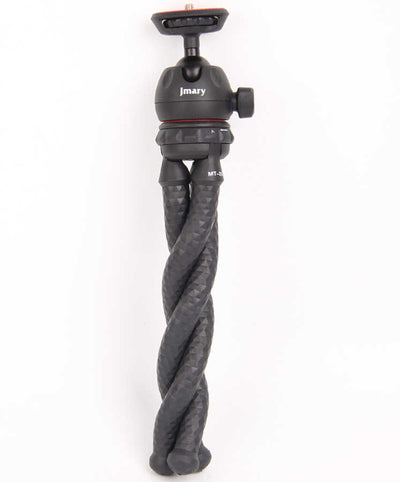 Jmary MT-25 Tripod Flexible Ahtapot Ayak Tasarımlı Tripod Telefon Sabitleyici 30 cm Siyah