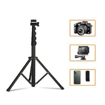 Jmary MT-39 5 Kademeli 153cm Fonksiyonel 2 in 1 Monopod 360 Derece Dönebilen Başlıklı Tripod Siyah