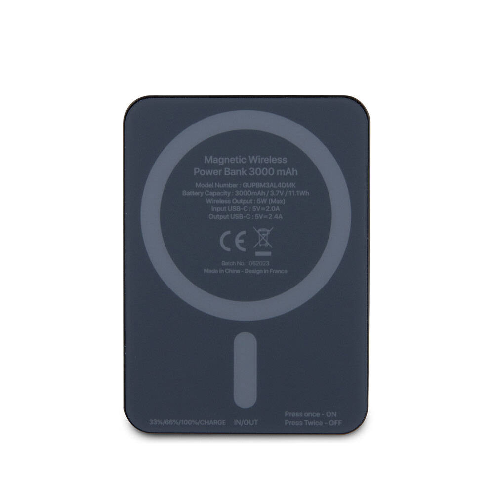 Karl Lagerfeld Led Işıklı Göstergeli M-safe Magnetik Orjinal Lisanslı Powerbank 3000 Mah