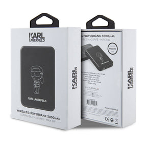 Karl Lagerfeld Led Işıklı Göstergeli Magsafe Magnetik Orjinal Lisanslı Powerbank 3000 Mah