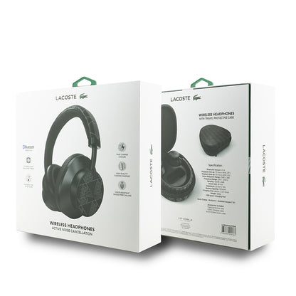 Lacoste Orjinal Lisanslı LH02 ANC Taşıma Çantalı Ayarlanabilir Kulak Üstü Bluetooth Kulaklık v5.4