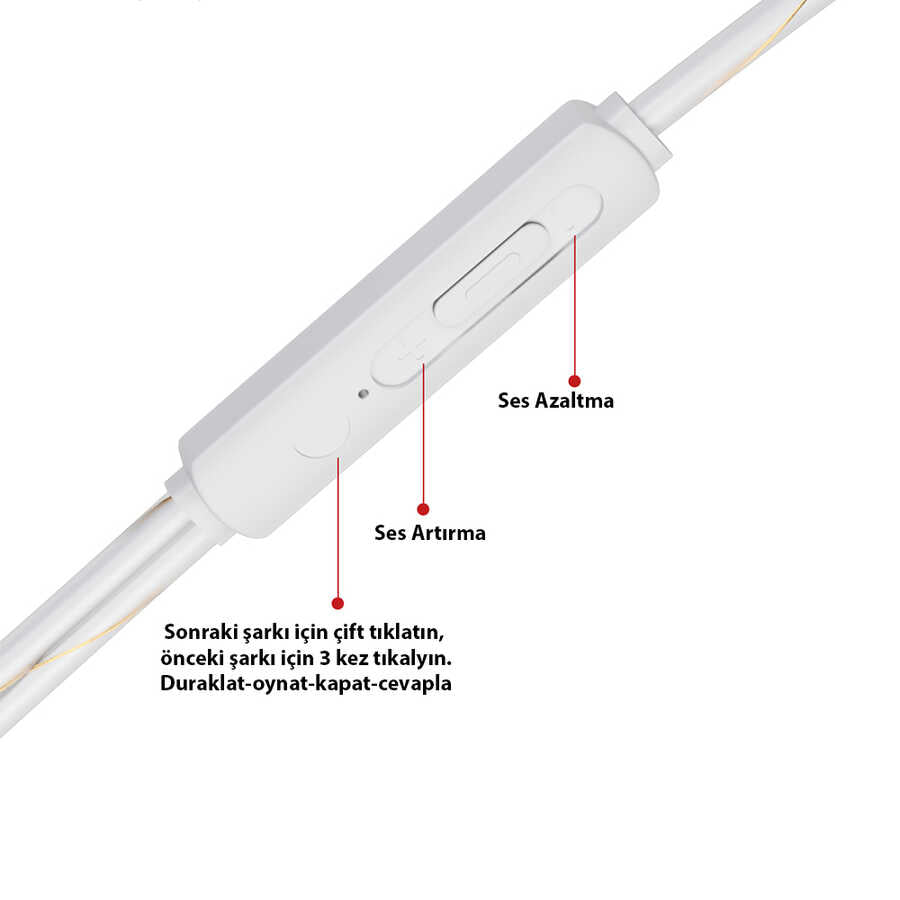 Lapas A4 3.5mm Kulaklık Gümüş