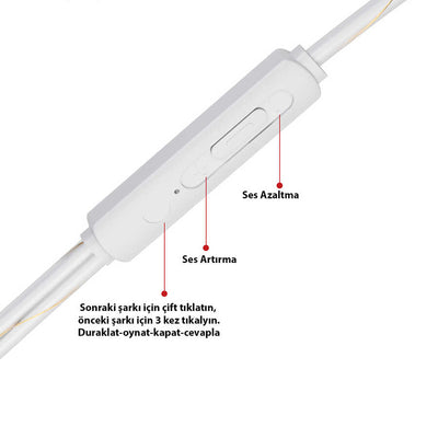 Lapas A4 3.5mm Kulaklık Gümüş