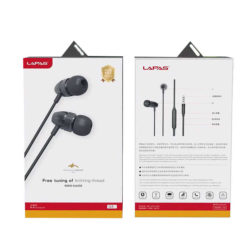 Lapas G8 3.5mm Kulaklık Kahverengi