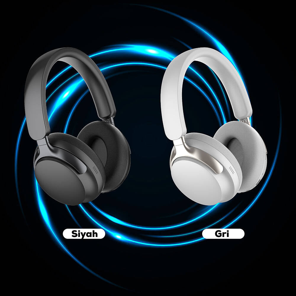 Lapas LP-HD001 ANC Özellikli Kulak Üstü Bluetooth v5.4 Kulaklık Krem