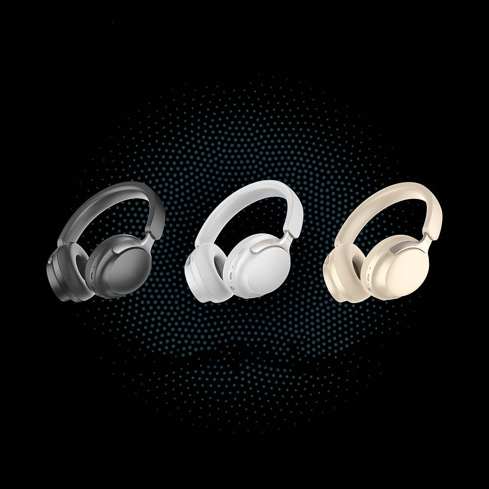 Lapas LP-HD001 ANC Özellikli Kulak Üstü Bluetooth v5.4 Kulaklık Krem