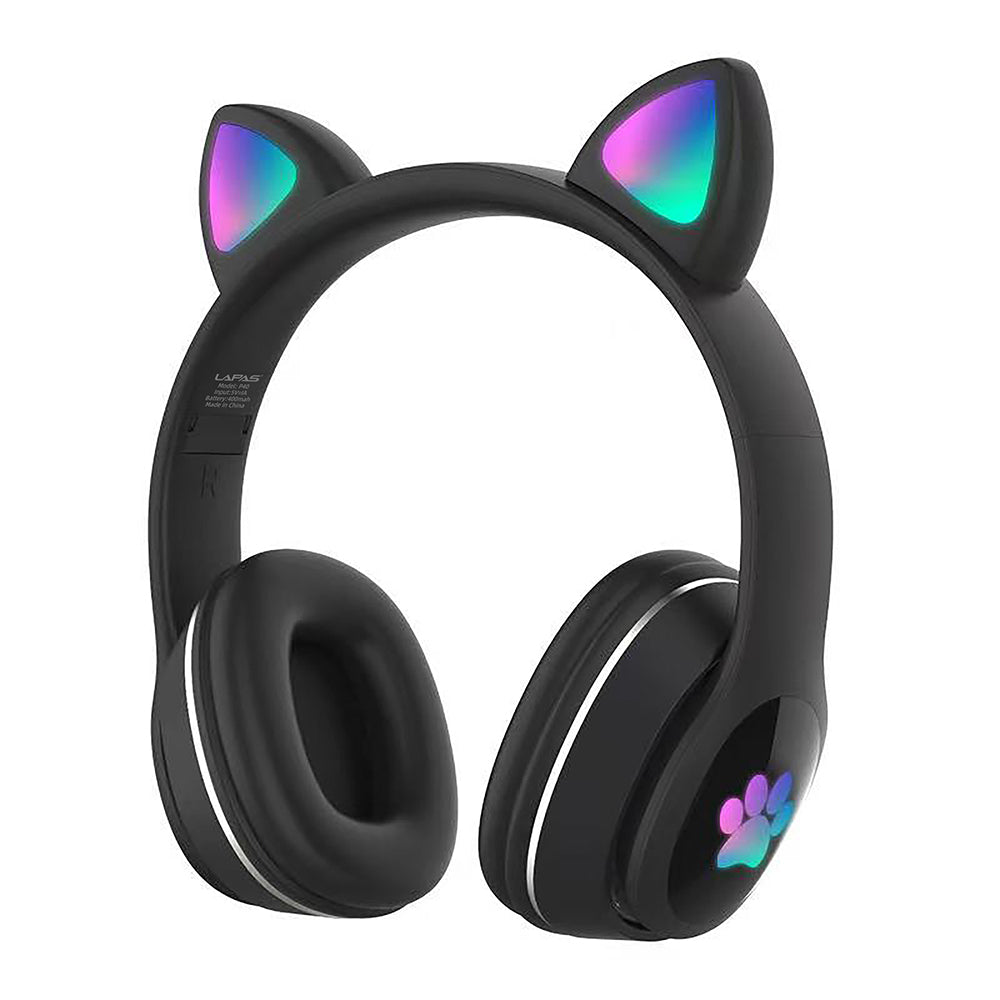 Lapas P40 Kedi Kulaklı Tasarımlı RGB Işıklı Bluetooth Kulaklık
