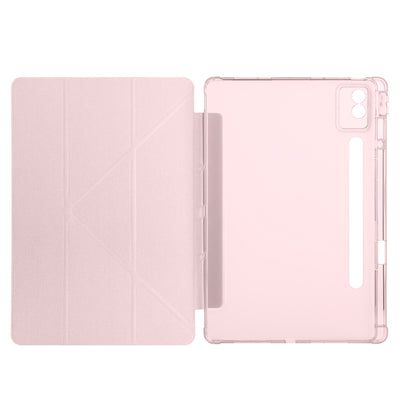 Lenovo Idea Tab Pro 12.7 TB-373FU Kılıf Zore Tri Folding Kalem Bölmeli Standlı Kılıf Mor