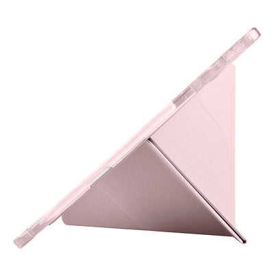 Lenovo Idea Tab Pro 12.7 TB-373FU Kılıf Zore Tri Folding Kalem Bölmeli Standlı Kılıf Lacivert