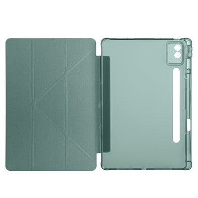 Lenovo Idea Tab Pro 12.7 TB-373FU Kılıf Zore Tri Folding Kalem Bölmeli Standlı Kılıf Lacivert