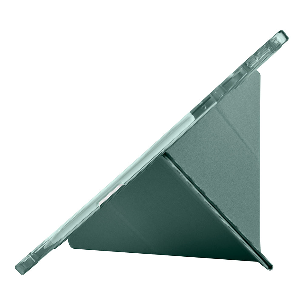 Lenovo Idea Tab Pro 12.7 TB-373FU Kılıf Zore Tri Folding Kalem Bölmeli Standlı Kılıf Siyah