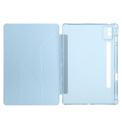 Lenovo Idea Tab Pro 12.7 TB-373FU Kılıf Zore Tri Folding Kalem Bölmeli Standlı Kılıf Mor