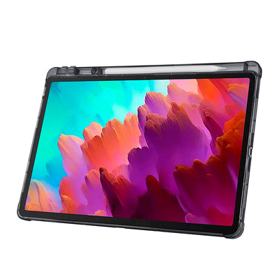 Lenovo Idea Tab Pro 12.7 TB-373FU Kılıf Zore Tri Folding Kalem Bölmeli Standlı Kılıf Koyu Yeşil