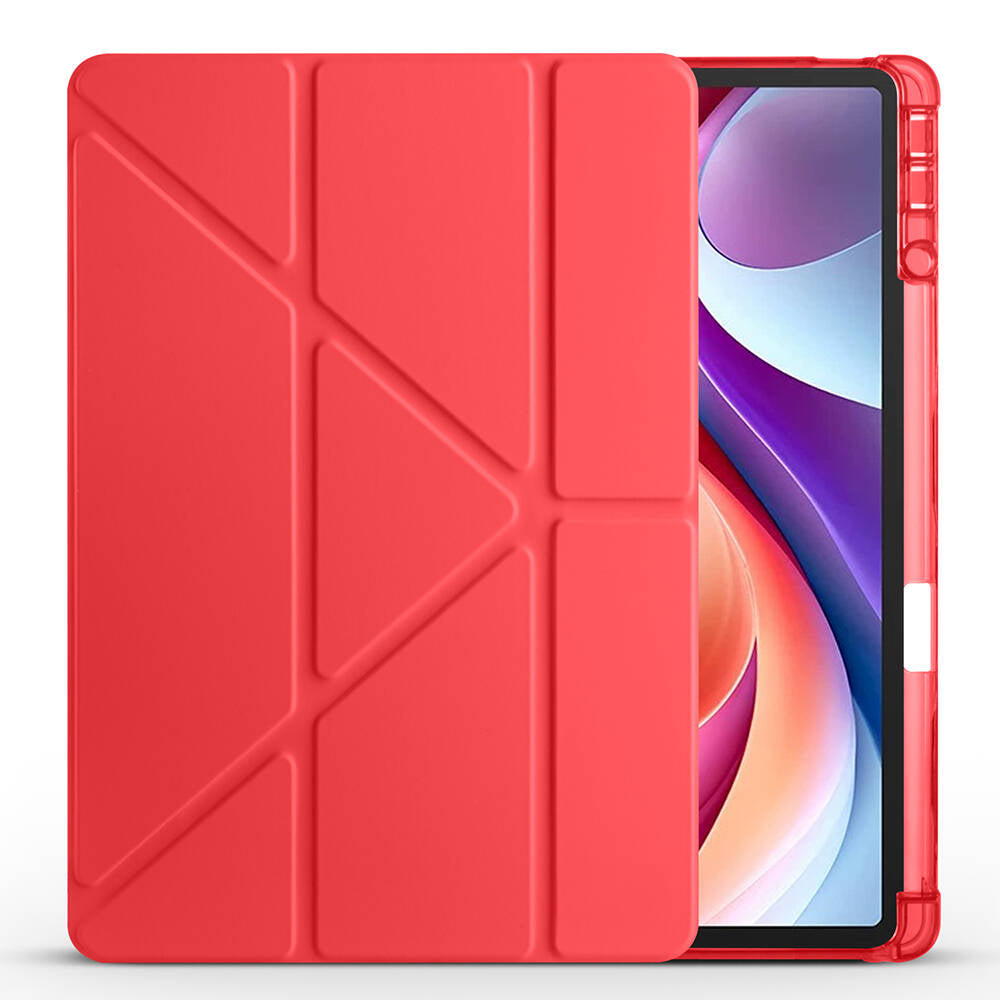 Lenovo M11 TB-330FU Kılıf Zore Tri Folding Kalem Bölmeli Standlı Kılıf Lacivert