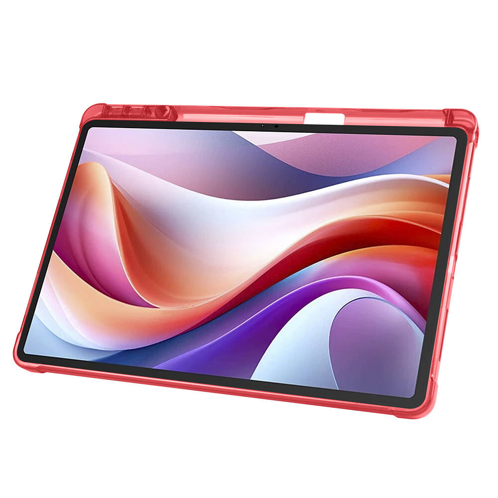 Lenovo M11 TB-330FU Kılıf Zore Tri Folding Kalem Bölmeli Standlı Kılıf Lacivert