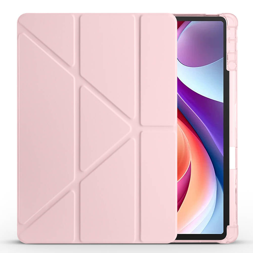 Lenovo M11 TB-330FU Kılıf Zore Tri Folding Kalem Bölmeli Standlı Kılıf Koyu Yeşil