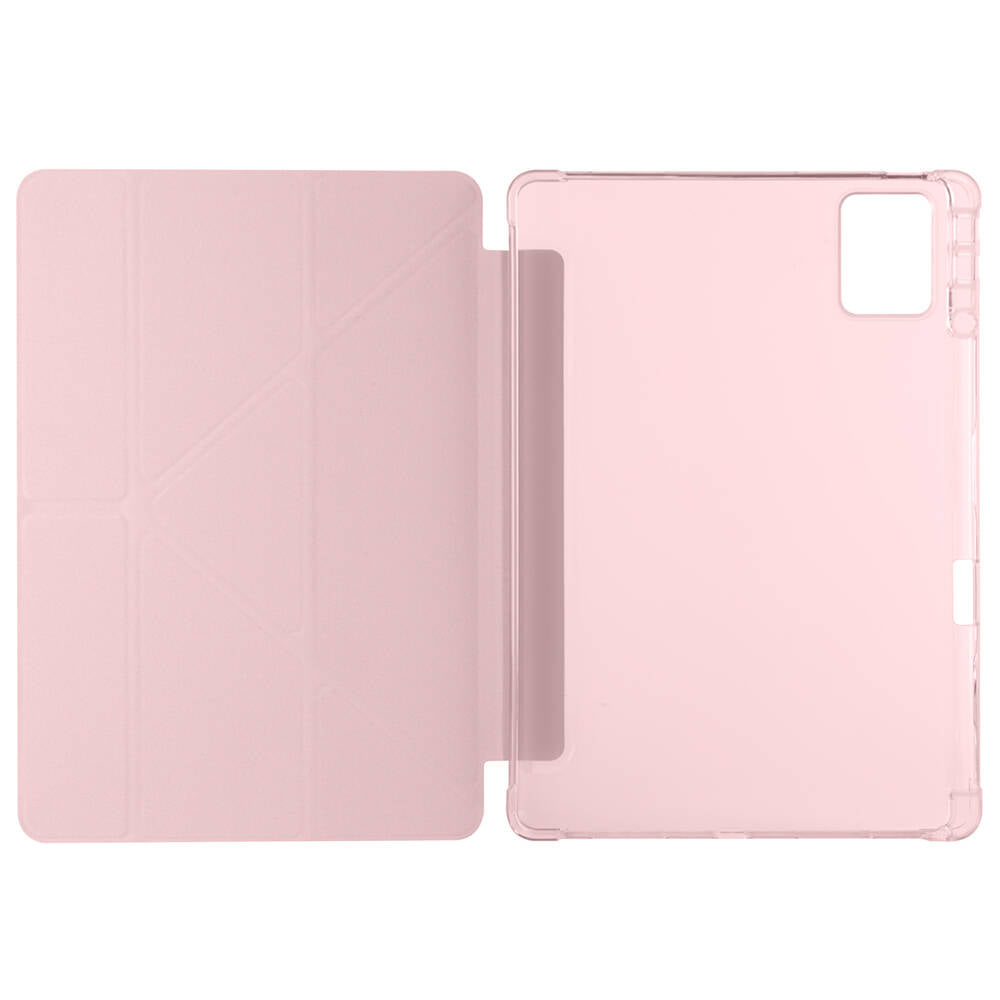 Lenovo M11 TB-330FU Kılıf Zore Tri Folding Kalem Bölmeli Standlı Kılıf Koyu Yeşil