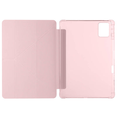 Lenovo M11 TB-330FU Kılıf Zore Tri Folding Kalem Bölmeli Standlı Kılıf Mavi