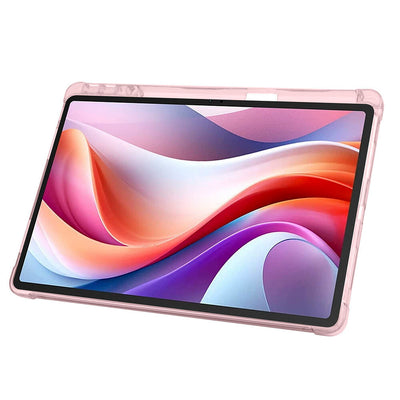 Lenovo M11 TB-330FU Kılıf Zore Tri Folding Kalem Bölmeli Standlı Kılıf Rose Gold